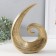 Souvenir Ceramics "Abstraction. Wave" Gold 21.5x6.5x29 cm