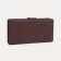 Women's wallet on the button, brown color