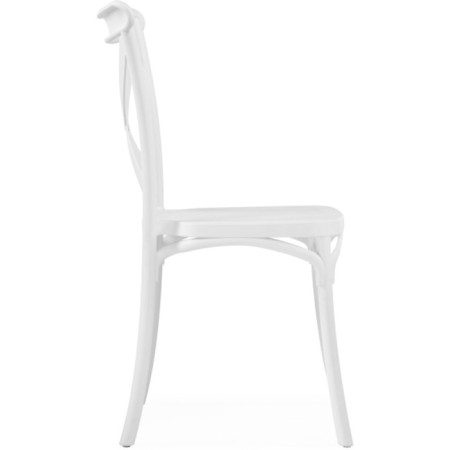 Plastic chair Venus plastic, white 48x53x88 cm-2