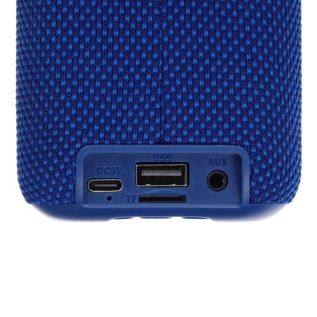 Portable column F68, 5 W, 600 mAh, backlight. Micro SD, blue-3