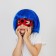 Carnival set "lady" mask, wig