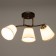Chandelier 2176/3 E27 40W coffee-gold 50x26x22 cm Bayerlux