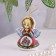 Souvenir bell "Angel", flower, ceramics