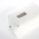 Cosmetic bag at the lightning textura, white color