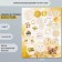 Decor for creativity cardboard "Chips and buttons. Golden" 24 pcs 13x16.5 cm