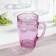 Glass mug, 400 ml, color and texture mix