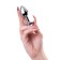 Anal sleeve of little cuts, metal, silver, with a crystal, 7 cm, 2.8 cm, 50 g