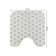 A mat for the toilet "Cute Muzzle", anti -slip, size 50x50 cm
