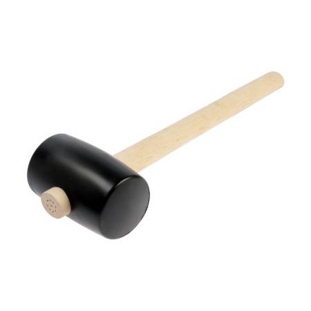 Kiyanka scrap, wooden handle, black rubber, 75 mm, 700 g