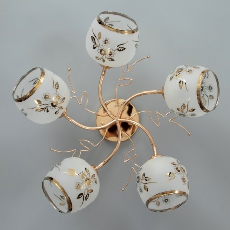 Astra chandelier 5x40W E27 gold 54x54x23cm-3