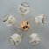 Astra chandelier 5x40W E27 gold 54x54x23cm
