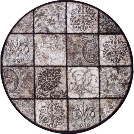 Round Merinos Valencia Deluxe, size 150x150 cm, color Brown