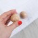 Massage "Balls", D = 3.5 cm, wooden, 2 pcs