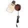 Sconces with wire59389/1 e14 40W coffee-chrom 15x12x16 cm