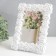 Photo frame plastic 10x15 cm "Rosary" white 22x17 cm