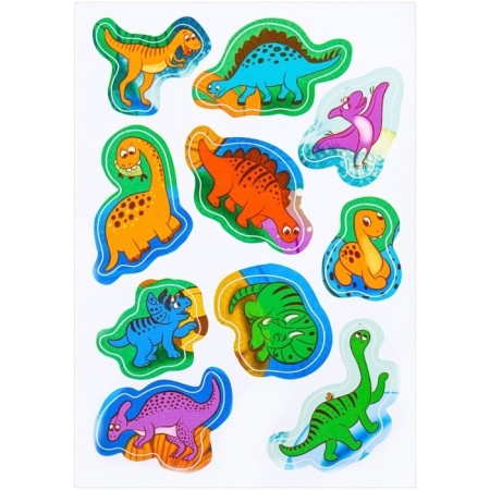 Puzzle with the stickers "Find the hero: Dino", 10 stickers-4