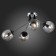 Ceiling EVOLUCE lamp. Sle106002-04. Marea. 4x40 watts, E14, 60x60x29 cm, chrome color, black