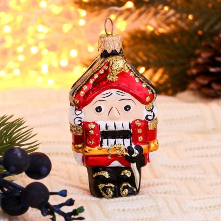 Christmas tree decoration "Fairytale Nutcracker" H-9 cm, mix