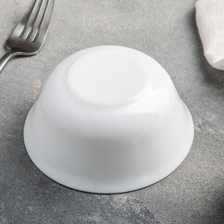 Glass -ceramic salad -ceramic EVERIEDAY, 300 ml, D = 12 cm, white color-2