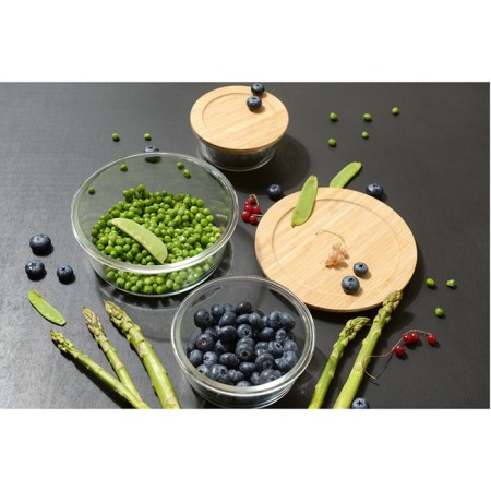 Smart Solutions baking and storage container with bamboo cover, 650 ml-8