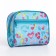 Lightning cosmetic bag, external pocket, blue color