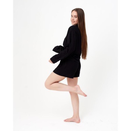 Pajamas (shorts, jacket) KAFTAN, Black, p. 44-46-3