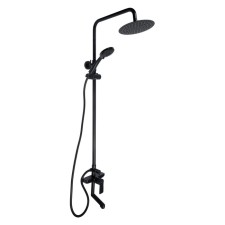 Showing system Accoona A83207F, single -leaf, pour 141 mm, tropical shower, watering can, black