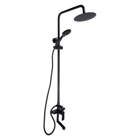 Showing system Accoona A83207F, single -leaf, pour 141 mm, tropical shower, watering can, black