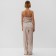 Women's pants Minaku: Home Collection Beige Color, Rr. 44