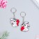 Key keychain, pair on the magnet, 2 pcs "Two halves", 9 x 15 cm