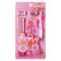 Cleaning Callire Calligrata 9 items, 4 chernographic pencils, sharpener, eraser, ruler, handle, nozzle, pink