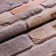 Paper bricks 301-012, 0.53x10.05m, pink/scarlet/gray