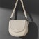 Handle for a bag, rope, 60 × 1.5 cm, with carbines, cream/silver color