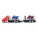 Inertia "carrier" truck with 2 ATVs, mix