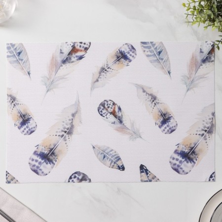 Set of serving napkins on the table “Easy”, 4 pcs, 30 × 45 cm, white color-4