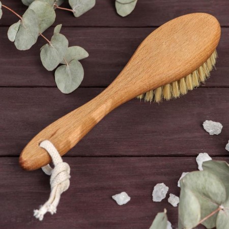 Dry massage brush, natural bristles, 79 bundles-1