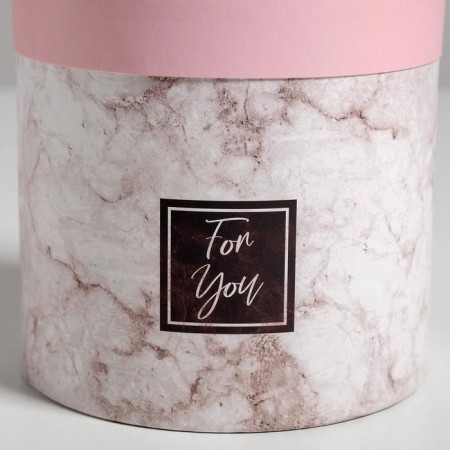 A set of boxes of thin cardboard 2 in 1, gift packaging, “marble”, 12 x 12, 15 x 15 cm-3