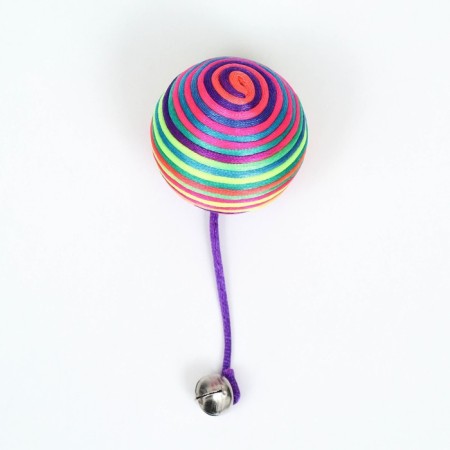 Textile ball "Strip with a tail", 5.5 cm, mix of flowers-1