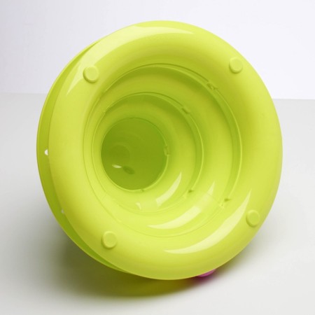Game complex "Piggon" for cats with 3 balls, 24.5 x 24.5 x 13 cm, green-3