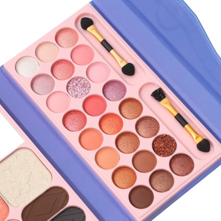 A set of decorative cosmetics (highlighter, shadows for eyebrows, blush, glitter, eye shadow)-4