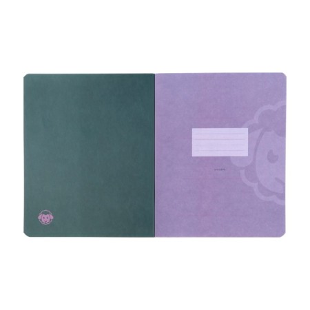 Subject notebook monocolor.element, 48 sheets in the algebra cage, covered cardboard, lamination of software touch, selective varnish, offset block 70 g/m2-1