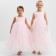Dress children's elegant kaftan growth 90, dusty pink