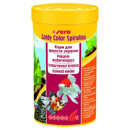 Sera Goldy Color Spirulina fish food for goldfish, granules, 250 ml, 95 g