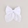 Hair bow White School "Fairy" on a hairpin, 11.3 x 12.6 cm