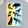 Holographic stickers (stickers) "Wild animals" 10x15 cm, 5-205