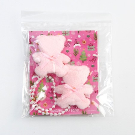 Hair clips New Year "holiday", for the New Year, set 2 pcs, 5.5 x 5 cm-8