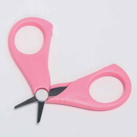A child’s care set, 5 items (comb, tweezers, scissors, a knipser, saw), pink color-4