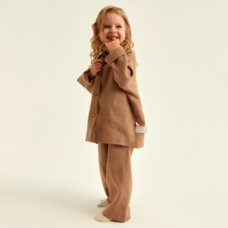 DECHIPARY HOME (shirt and trousers) SL Home P 36 (134-140), coffee-3