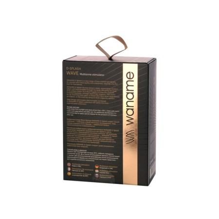 Waname D-Splash Wave vibration massager, Black color, 9.3 cm.-4