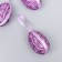 Decor Easter suspension "Strip egg" set 6 pcs mix 6x4 cm
